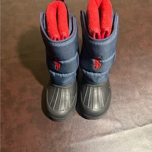 Polo by Ralph Lauren Kids' Navy and Red Snow Boots